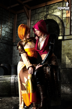 cosplayerotica:  While waiting for Dragon Age Inquisition, let’s see what happens when Morrigan and Leliana goes nasty:) NSFW!