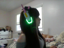 sara-meow:  Poo photo…but headset is done