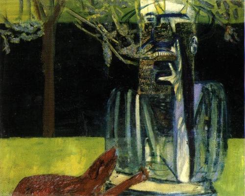 artist-francis-bacon: Figures in a garden, 1936, Francis Bacon