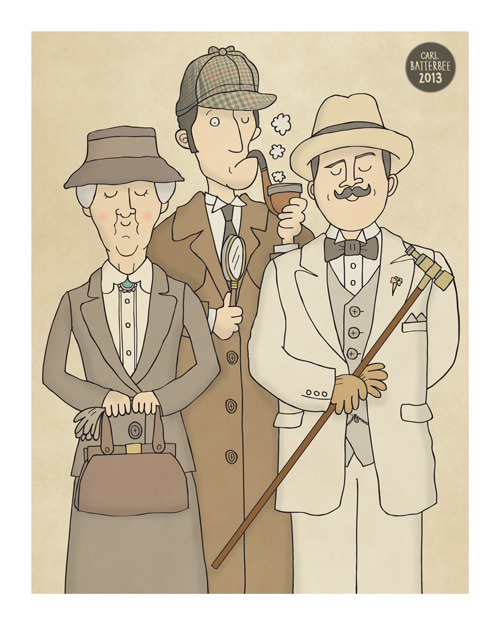 littlebitsofpoirot:carlbatterbeeblog:The Detectives!Miss Marple is definitely the cutest old lady th