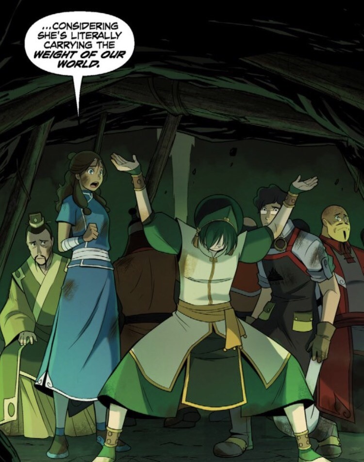 thefingerfuckingfemalefury: asymbina:  unicornships:  Hence why Toph Beifong is my favorite badass character ever. Followed by Zuko of course. 😝   I love that Toph believes that she is one of the most badass people ever to exist in the Avatar universe,