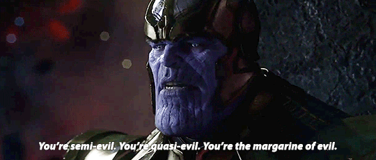 mamalaz:Father of the year, Thanos, and his least favourite daughter  I haven&rsquo;t