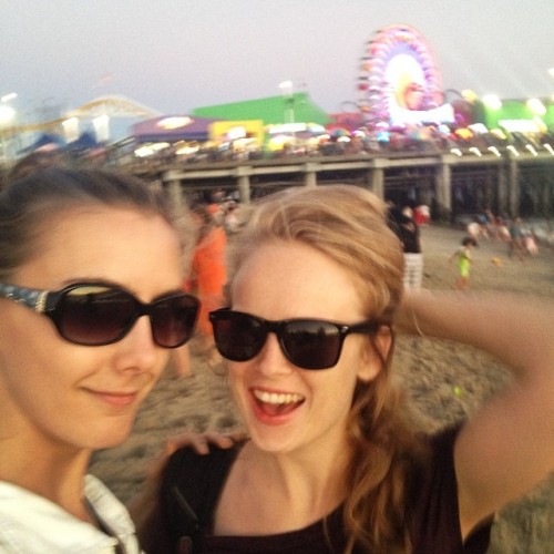 fun times on the beach!!! (at Santa Monica Pier)