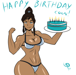 chillguydraws: atomictikisnaughtybits:  chillguydraws:   Special birthday gift for @coonfootproductions (and a thank you gift in way for that awesome commission sketch) of everyone’s favorite muscle-bound Avatar. Enjoy your birthday, Coon!   Dammit