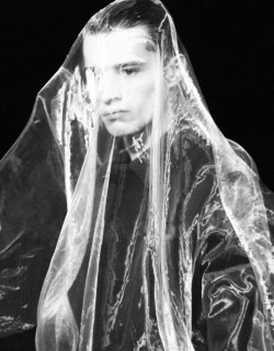 onlyadrien-deactivated20150615:  Adrien Sahores veiled in one of my favourite looks while walking for Mugler A/W 2011. 