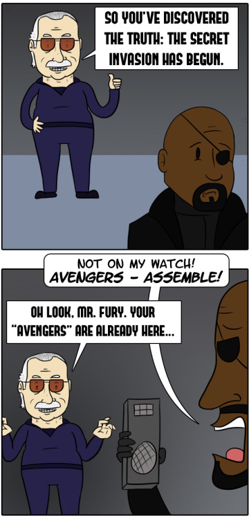 dorkly:  The Horrible Secret Behind Every Stan Lee Cameo