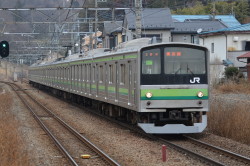 hanapy0601:  ２月から置き換えが始まる横浜線の２０５系を相原駅と淵野辺駅で撮影。
