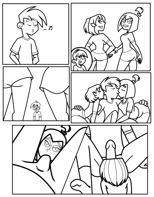 Sex Camp W.O.O.D.Y: Page 5 and 6 roughs and inks pictures