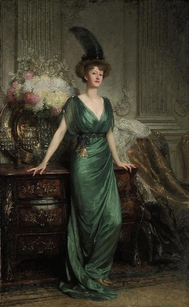 “Portrait of the Hon. Mrs Ernest Guinness” by Sir Frank Dicksee, 1912