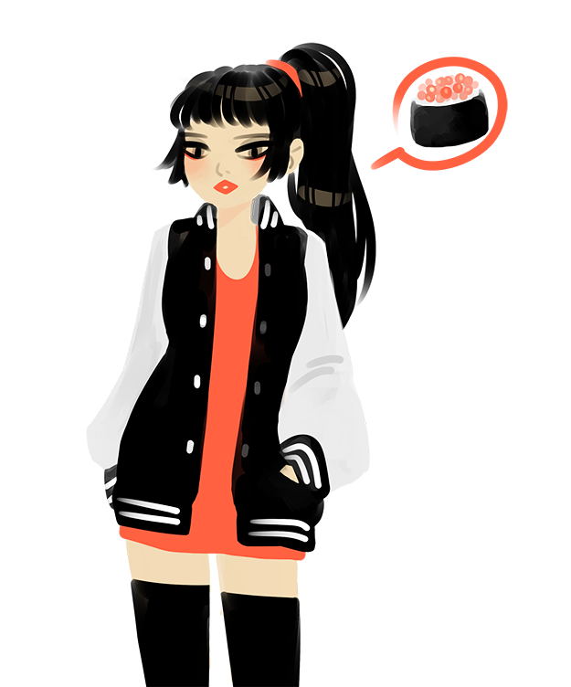 imerra:  New girl one the block nicked named after Japanese caviar, Ikura! 