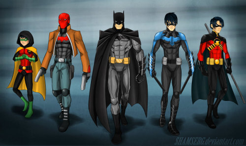 comic-view:  Batman and sonsby *shamserg     