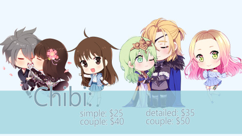 aionyan:2020′s commissions sheet ♥! My second income to pay all my bills are my commissions so reblo