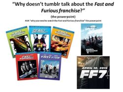 likkcin:  wearegrootforever:  Reasons why you should watch the Fast &amp; Furious movies! It’s NOT just “fast cars” and “scantily-clad girls”  If you want more in-depth view of diversity and strong female character presence in this franchise,