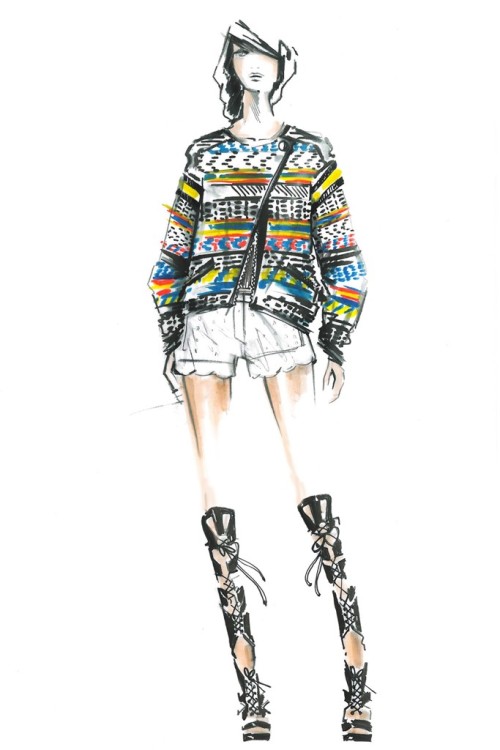 Fashion Illustration by Rebecca Minkoff