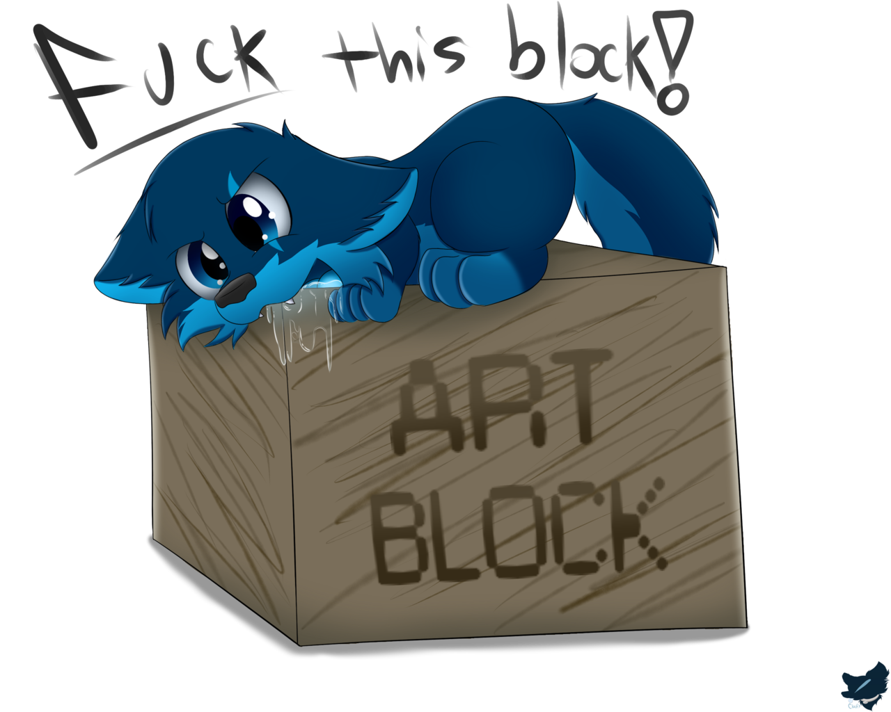 cloufysfw:  For everyone who just wants to scratch and bite this thing!! *Growls*