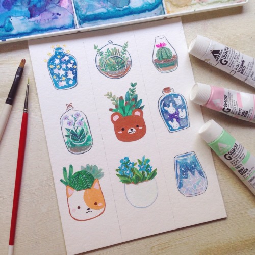 pinwheelbunny:Plant doodles from last week and today~