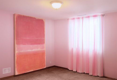 picassshole:  theleoisallinthemind:  Mark Rothko	Courtesy of Great Art in Ugly Rooms