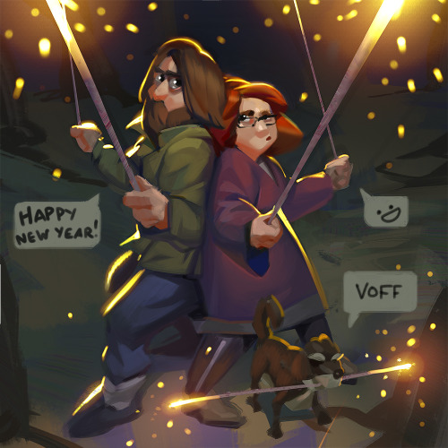 Wohoo! Happy new year!We’ll be out lighting our sparklers \o/