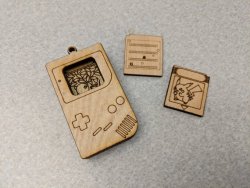 retrogamingblog:Wood Gameboy Necklace made