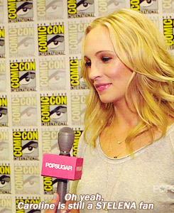 Interviewer: And Caroline was so anti Damon & Elena last season, are we gonna see more of that?