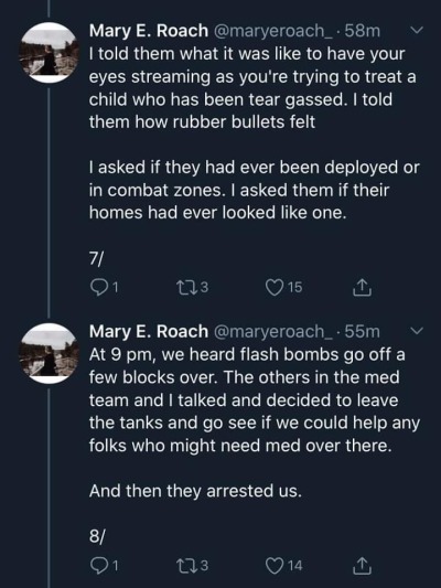 phoenixonwheels:READ. EVERY. WORD. OF. THIS.  Account of a medical team out in St. Paul last night.Link to original tweet thread.