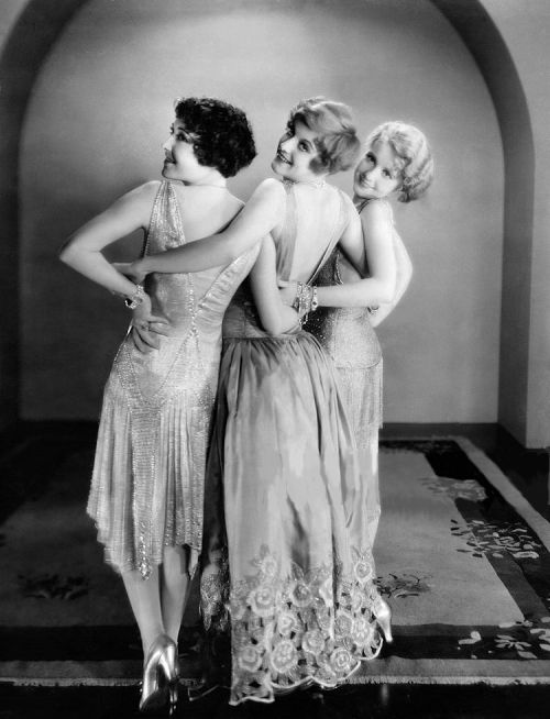 silent–era:Dorothy Sebastian, Joan Crawford and Anita Page for Our Dancing Daughters, 1928