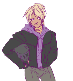 vasheren:  wanted to draw marik in a ponytail