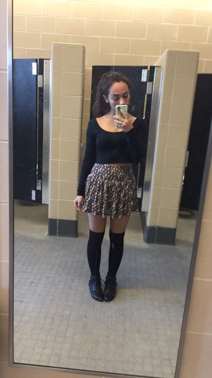ivium:  Wyatt thought I looked good today feat. School bathroom