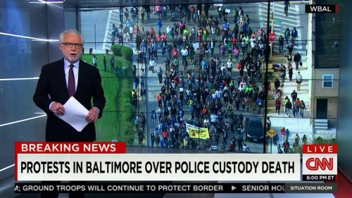 sugarmacaron:k-i-l-l-a-p-a-m:krxs10:PROTESTS ERUPT IN BALTIMORE OVER THE MURDER OF FREDDIE GRAY BY P