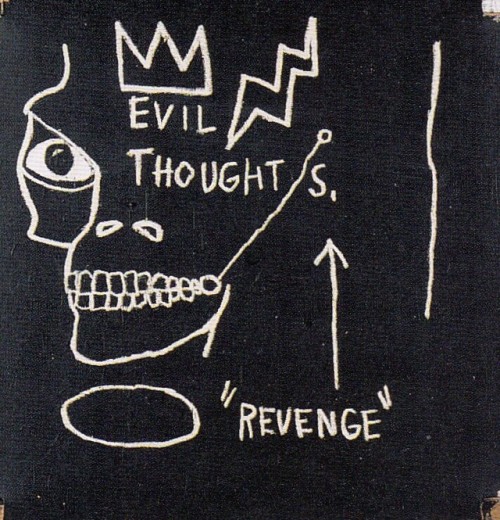 artimportant:
Jean-Michel Basquiat - Evil Thoughts Revenge  