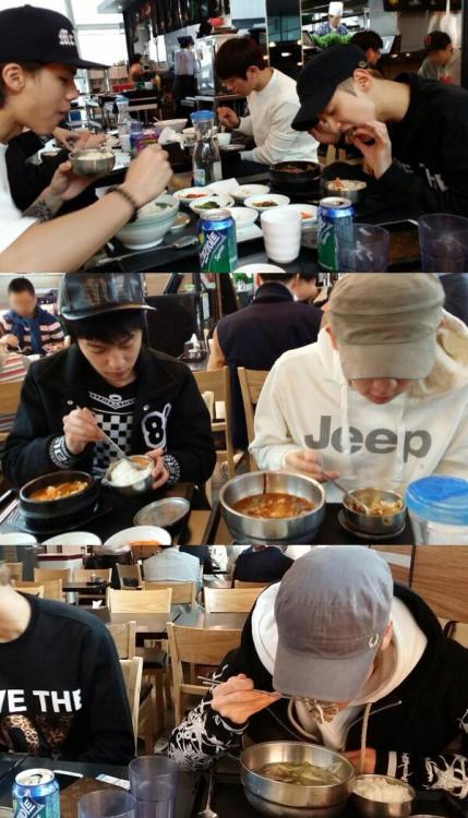 fyteensontop: 틴탑은 러시아 출국 전 폭풍 한식 흡입중! Teen Top savoring Korean food before departing for Russia! tra