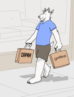 outsidewolves:  Shopping goat