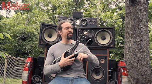 nerdistindustries: This guy made his own Mad Max inspired fire spittin’ ukulele! YES.