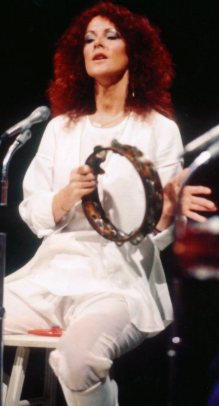 Feel the beat from the tambourine: ABBA’s Anni-Frid Lyngstad in 1978.