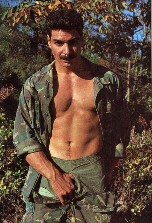 From HONCHO magazine (May 1985) Photo series called &ldquo;Camouflage&rdquo; photo by MaleXp
