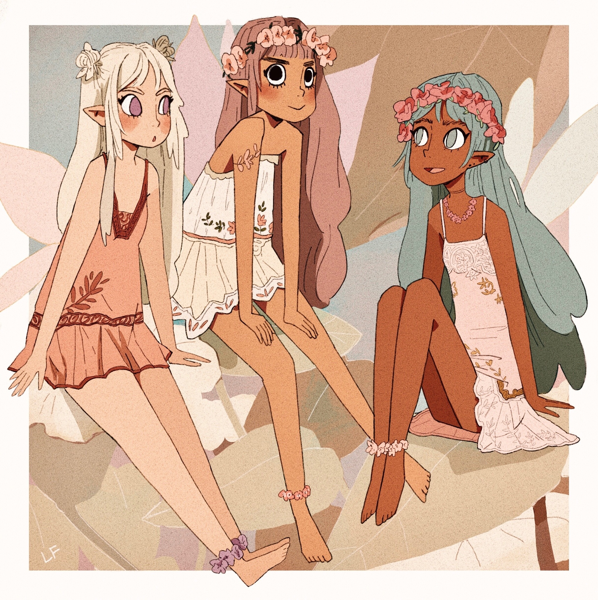 libbyframe:Chatty spring faeries 