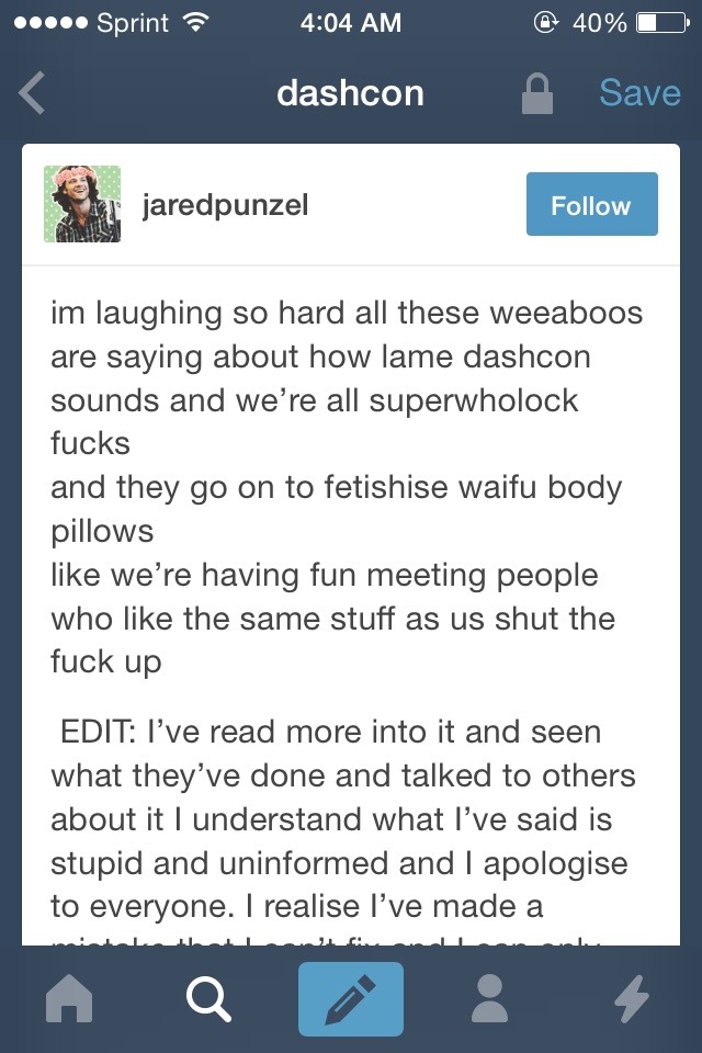 I saw this shit too but Im glad they looked back on it