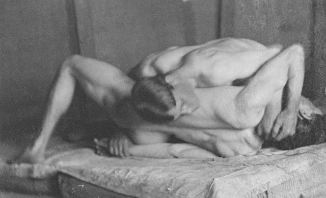 kradhe:     Thomas Eakins. Wrestlers. c1899. Photograph. Collection Joseph H. Hirshorn,