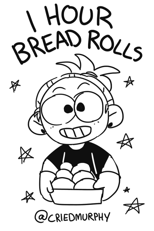 criedmurphy:1 hour bread roll zine! The file for this got corrupted and I had to redo the last few p