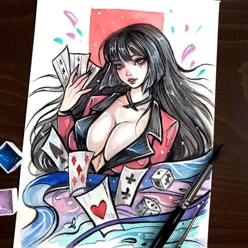 Yumeko Jabami (Kakegurui - Compulsive Gambler) ♣️♠️♦️♥️ Have you seen this anime yet? How do you lik