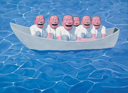 sonjabarbaric:  Yue Minjun, Noah’s Ark, 2005 