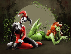 steftastan:  harley quinn &amp; poison ivy. plus a process sequence!  