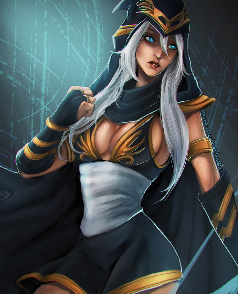 clockwork-cadaver:  Finally finished Ashe! Once again, there’s a lot more I would