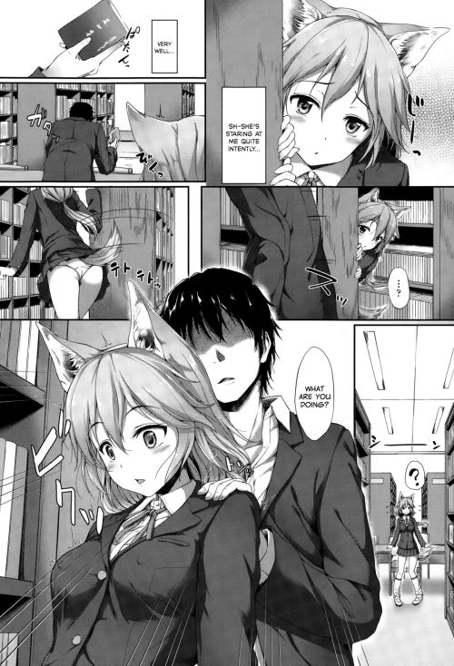   Anata no Kaori ni Sasowarete by AwayumeEnglish Translation from Nhentai.A boy going to a school attended by humans, demons and beasts meets a quiet dog girl in the library, and discovers it truly is the time for the beast girls to be “in season”Rest