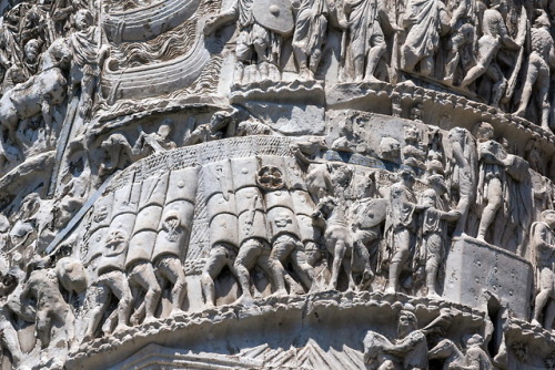 romebyzantium:Reliefs - Column of Marcus Aurelius, Rome, Italy.