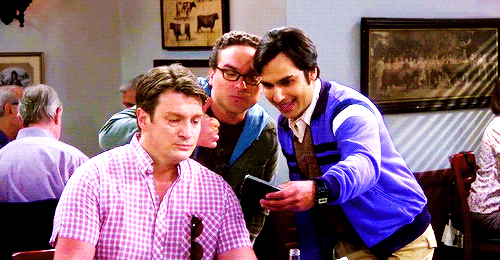 adeles:How about a picture with a guy who looks like Nathan Fillion but a little more annoyed than N