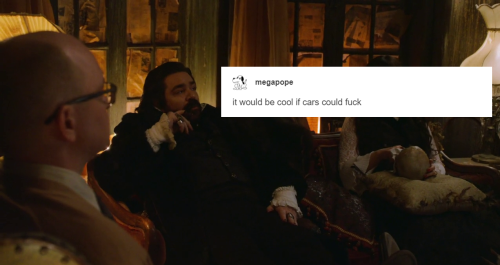 theshriekingsisterhood:WWDITS + Horses vs Cars TextpostNow that Season Two is over I’m just gonna le