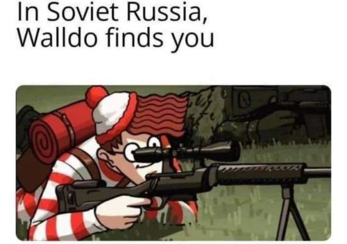 In Soviet Russia Waldo finds youPost from @christiannerdsunite #whereswaldo #ussrmemes #russian http