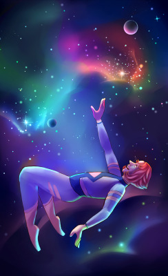 edgebugart:  oh, interplanet janet, she’s a galaxy girl,a solar system miss from a future world 