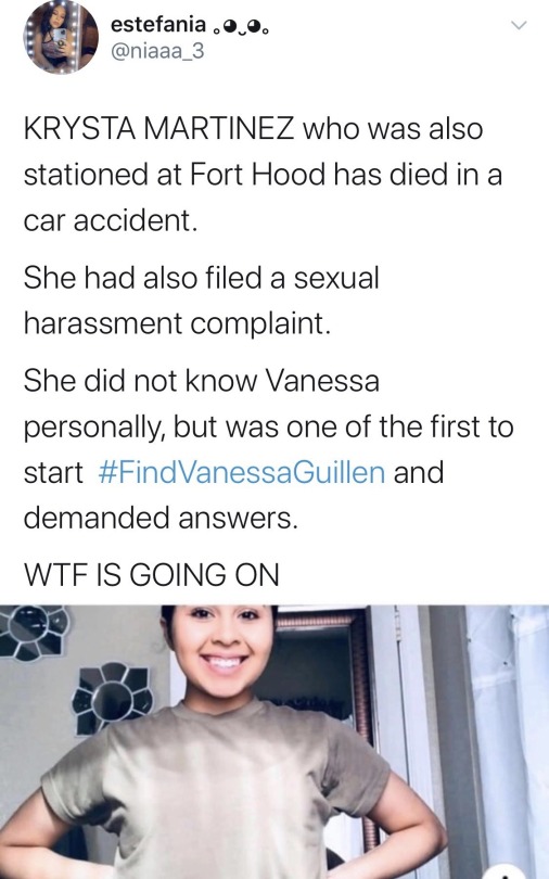 Porn photo krxs100:  Soldier Vanessa Guillen Disappeared